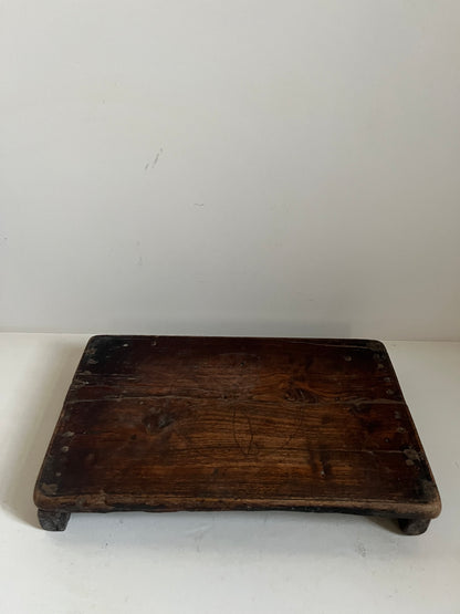 Vintage Stained Wood Bajot Riser VI