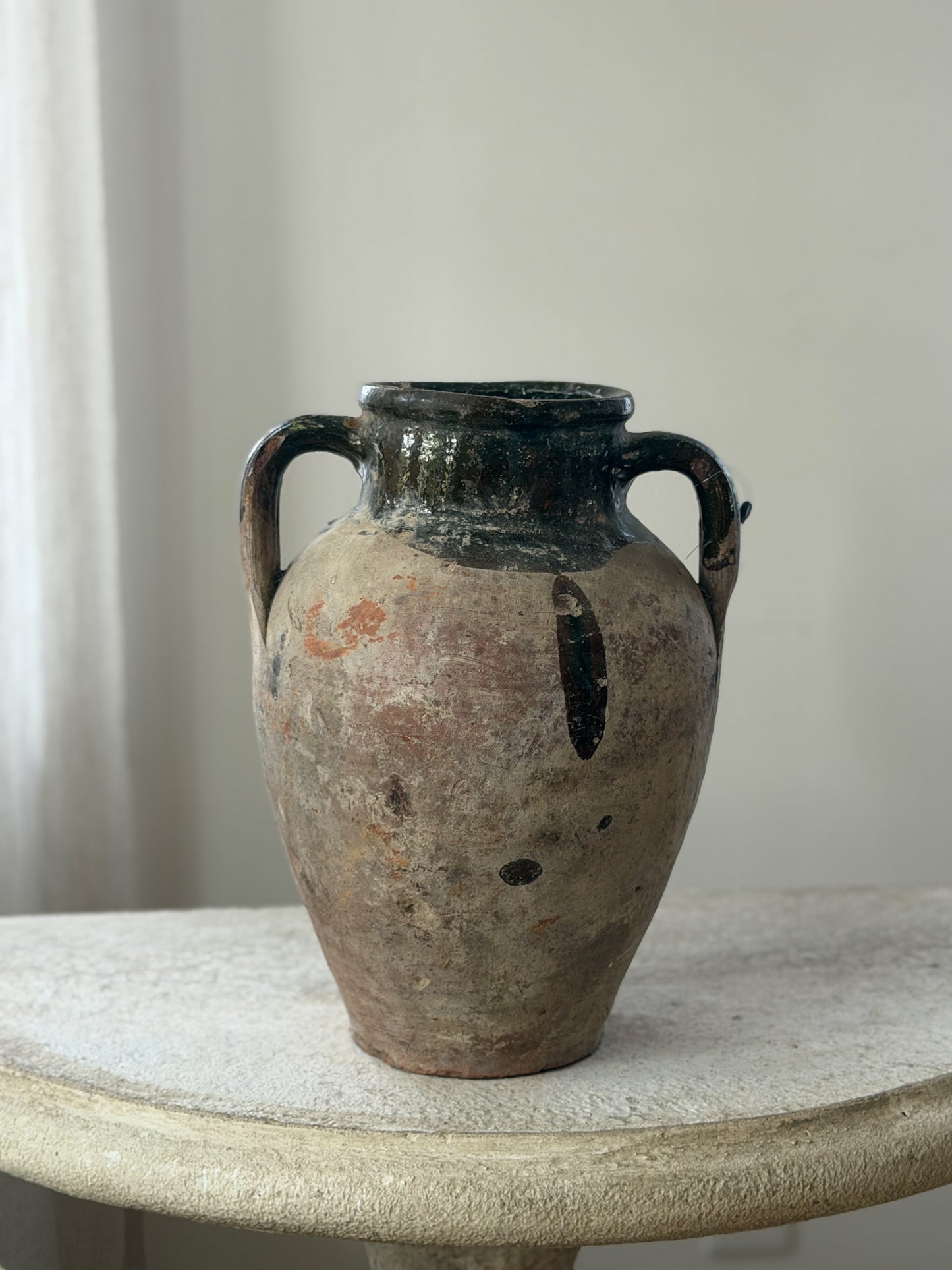Konya Pot - Terracotta & Olive