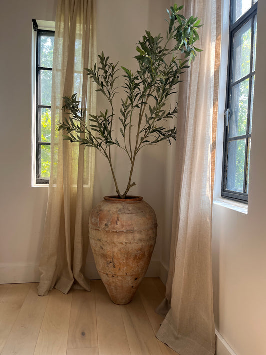 XL Terracotta Olive Jar