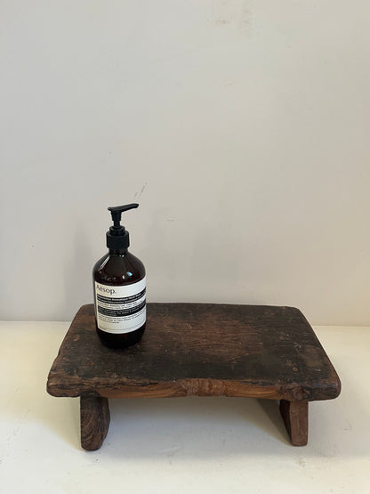 Vintage Stained Wood Bajot Riser II