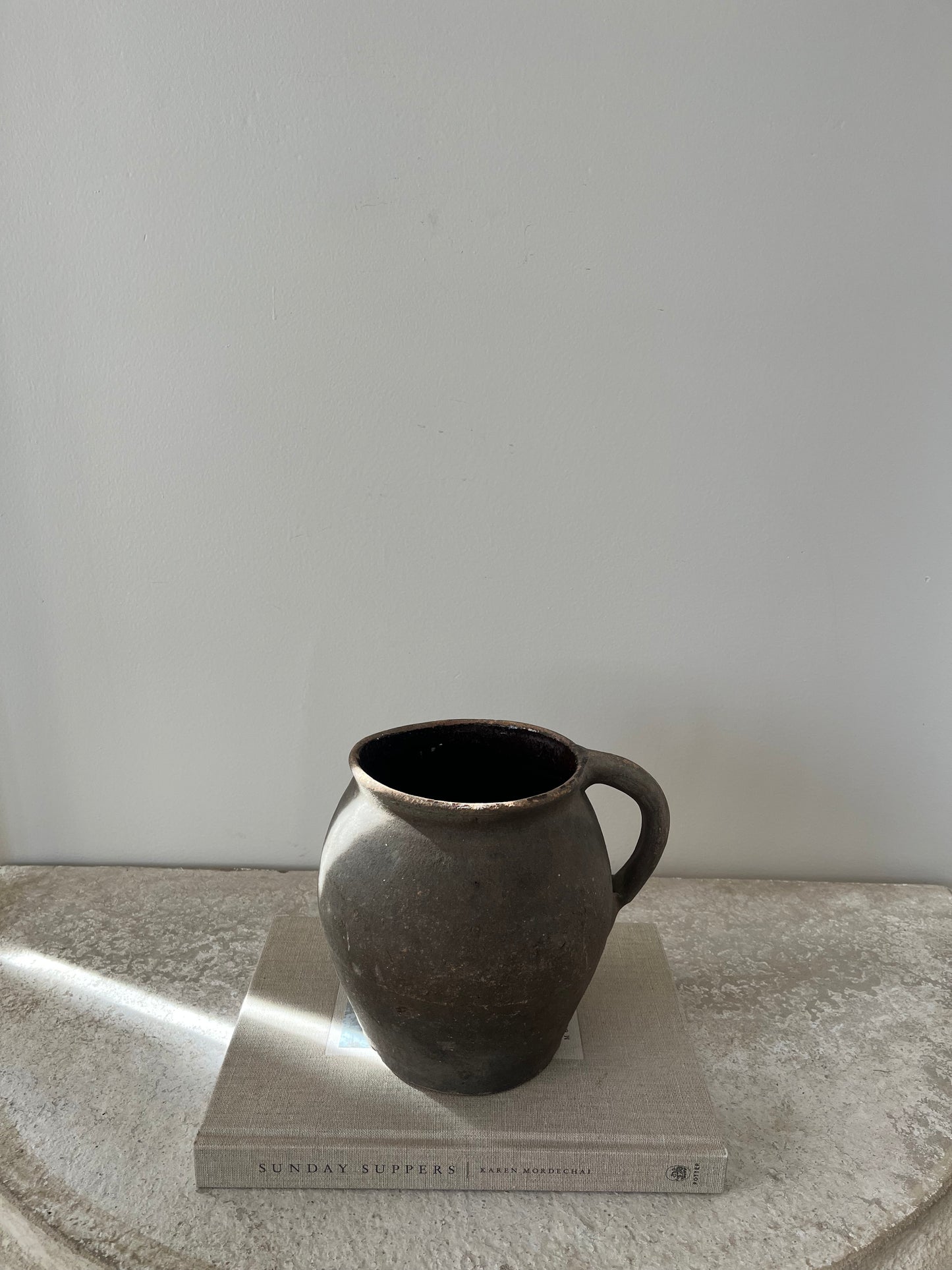 Small Brown French Pot