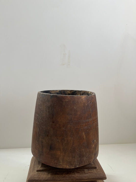 Wood Planter Pot No. 002