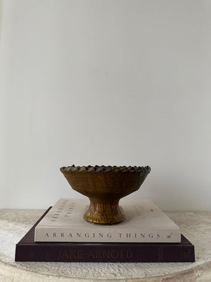 Mustard Tamegroute Pedestal Bowl I