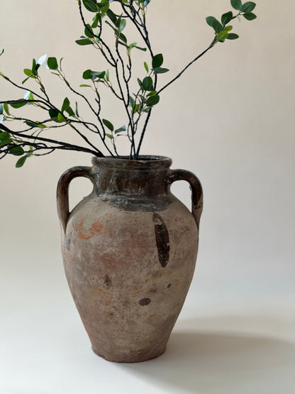 Konya Pot - Terracotta & Olive