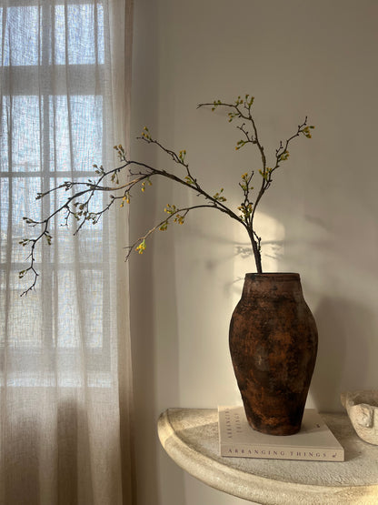 Black Patina Olive Jar