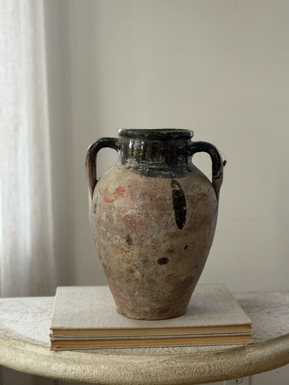 Konya Pot - Terracotta & Olive