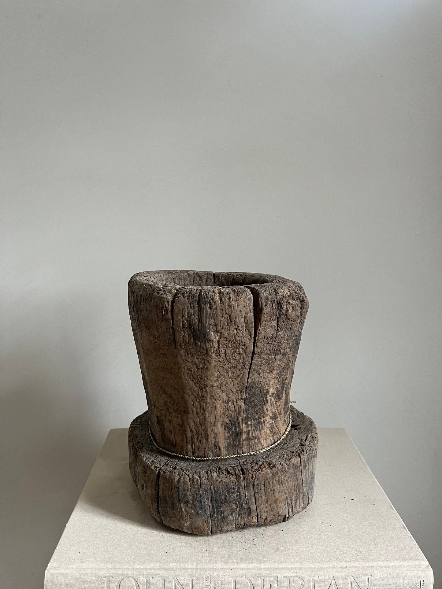 Antique Wood Mortar III