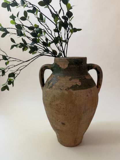 Konya Pot - Natural & Verdant Green