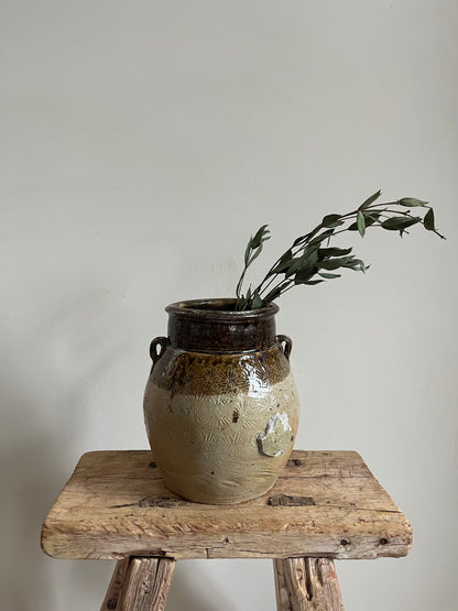 Vintage Glazed Pot VI