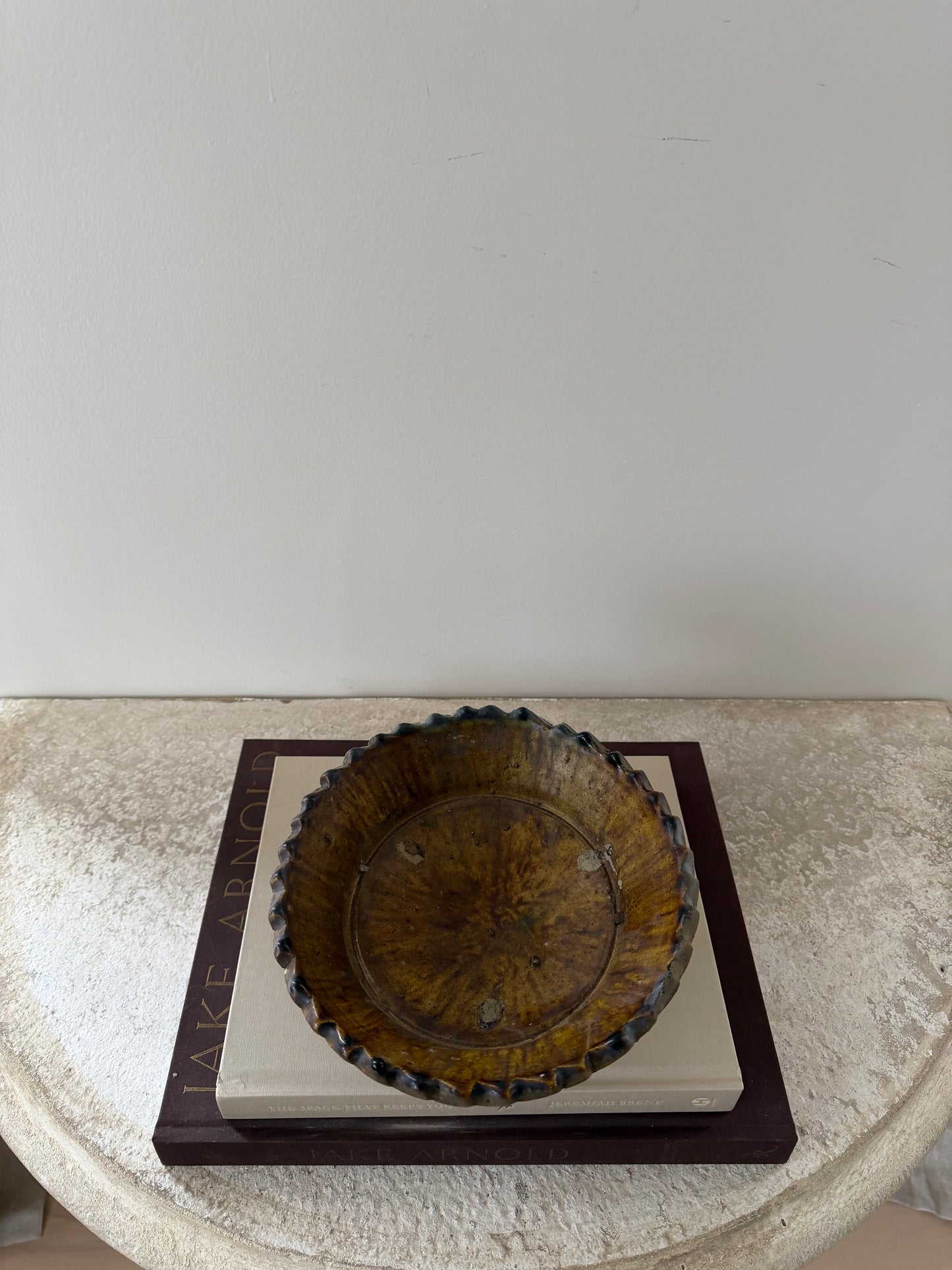 Mustard Tamegroute Pedestal Bowl I