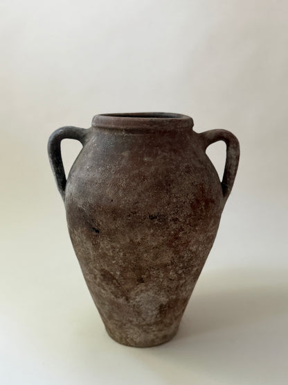 2 Handle Vessel - Brown Patina