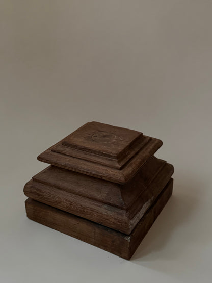 Wood Pedestal Base - Square