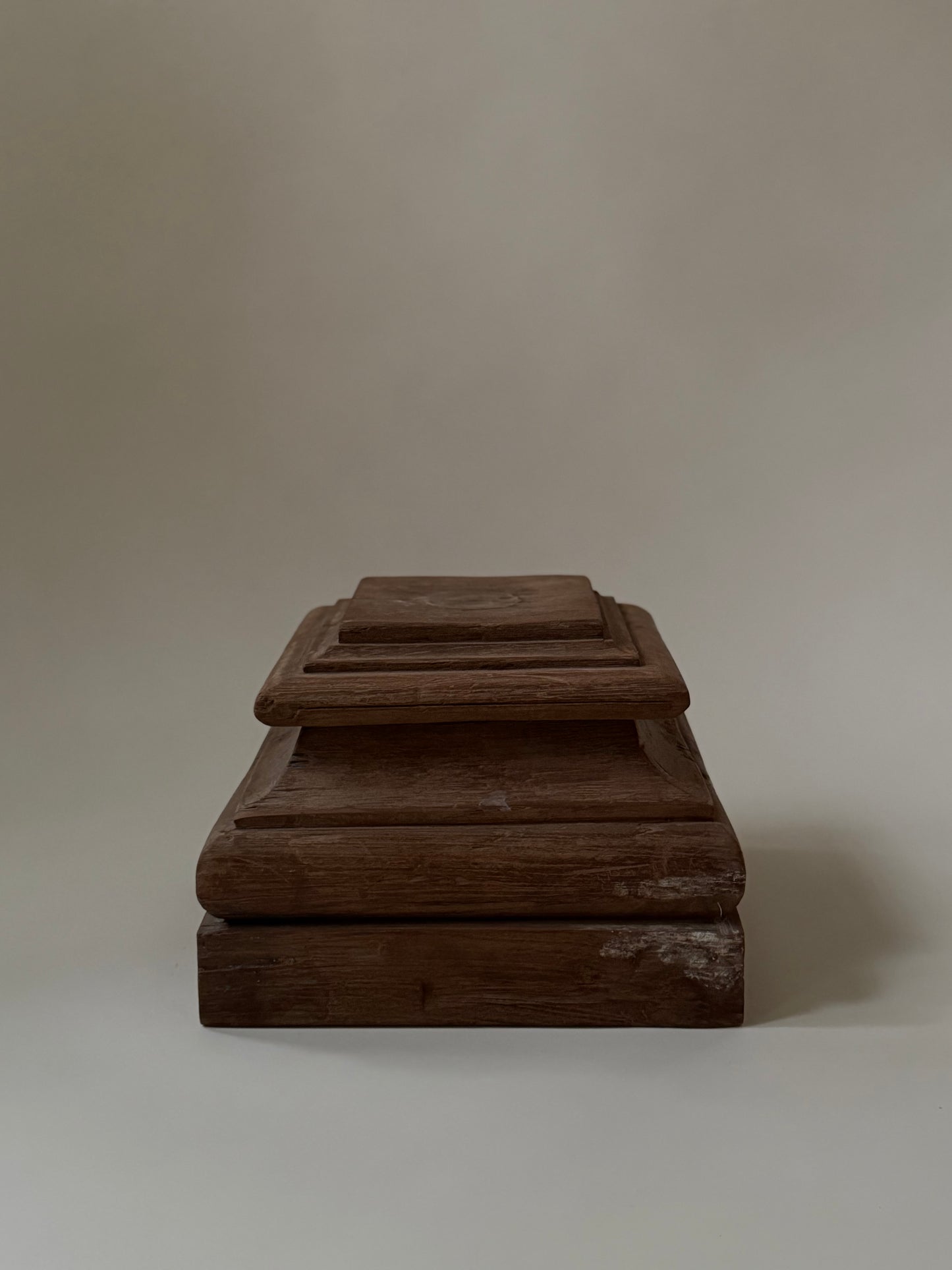 Wood Pedestal Base - Square