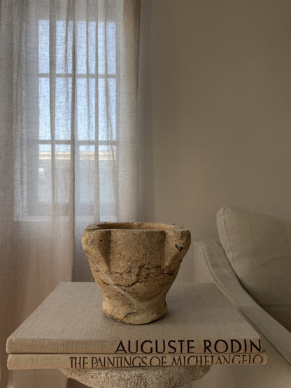 Tall French Marble Mortar
