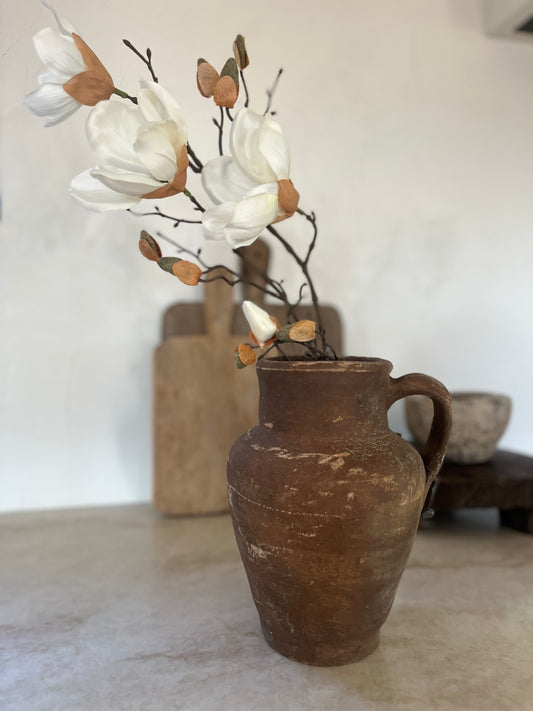 Petra One Handle Vintage Turkish Vase