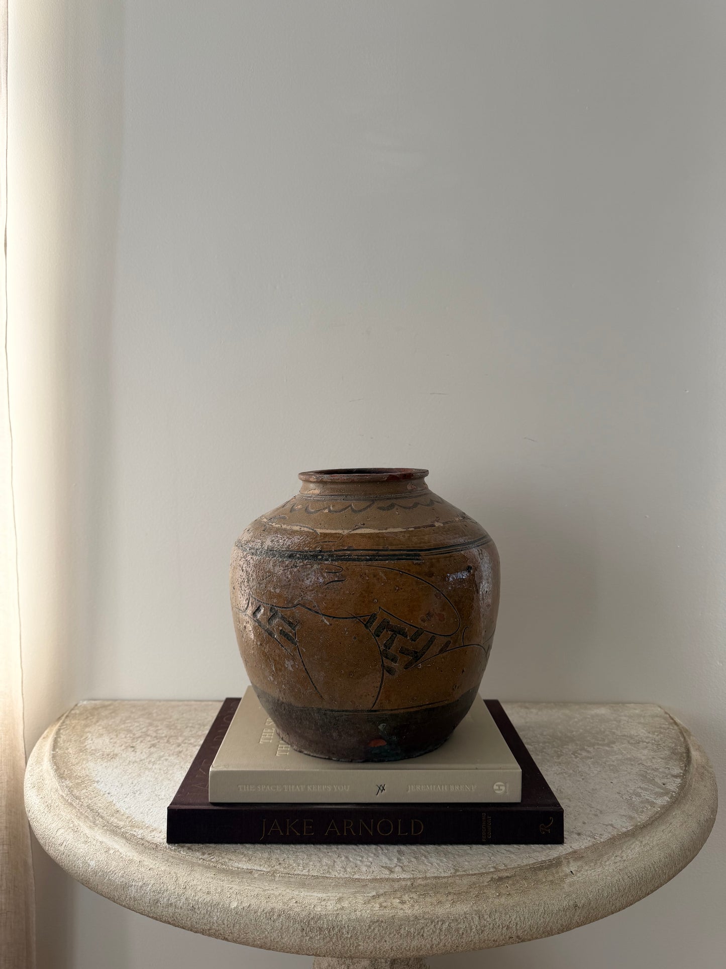 Mustard Vintage Ginger Jar