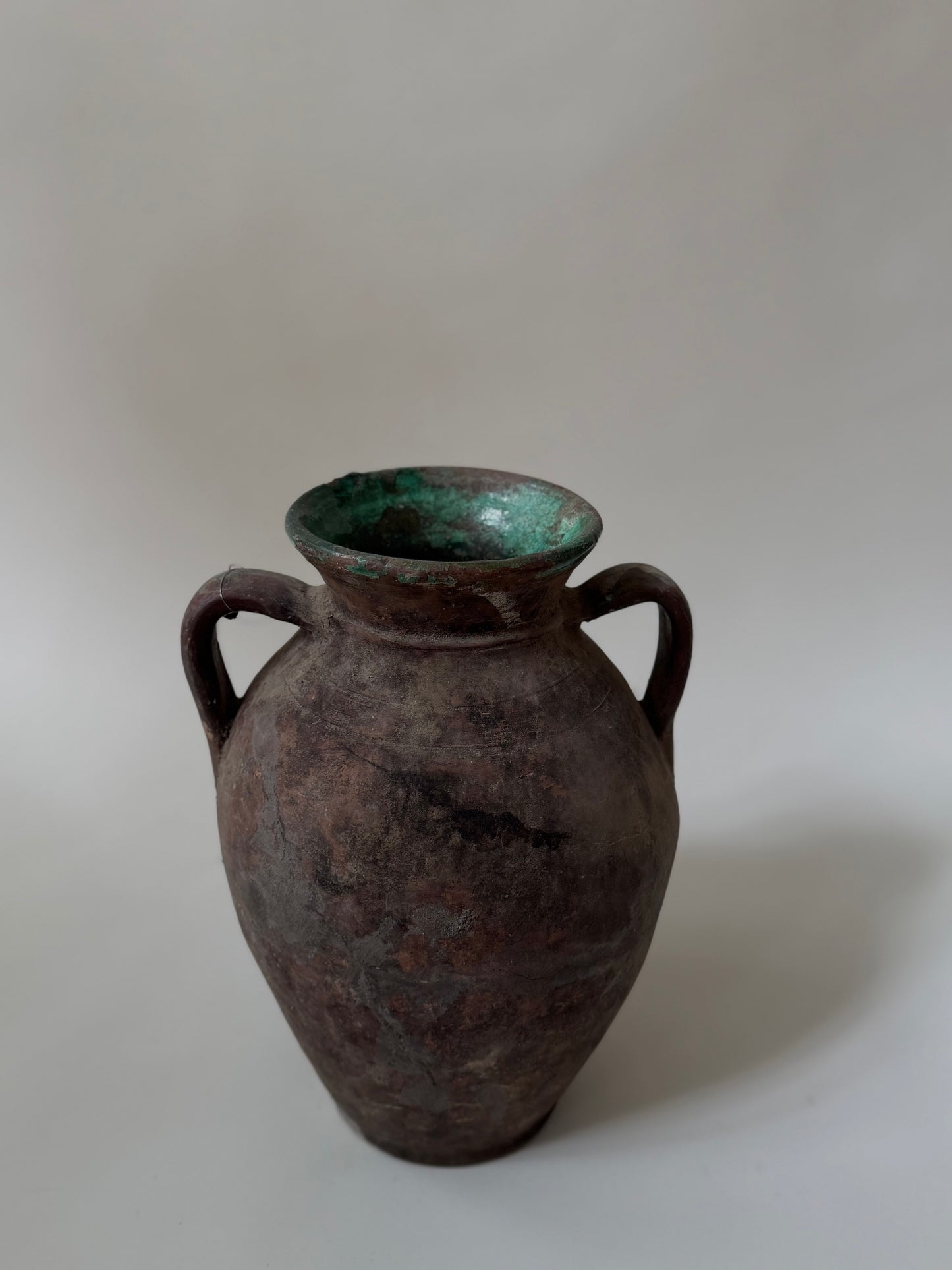 Konya Pot - Brown & Jade