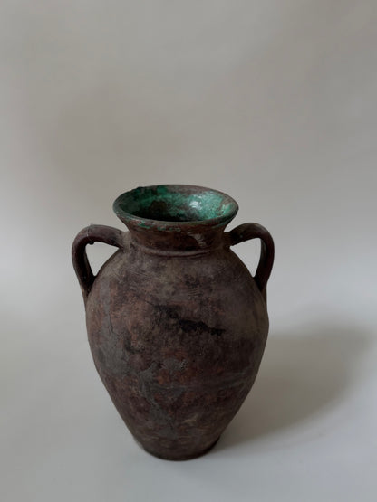 Konya Pot - Brown & Jade