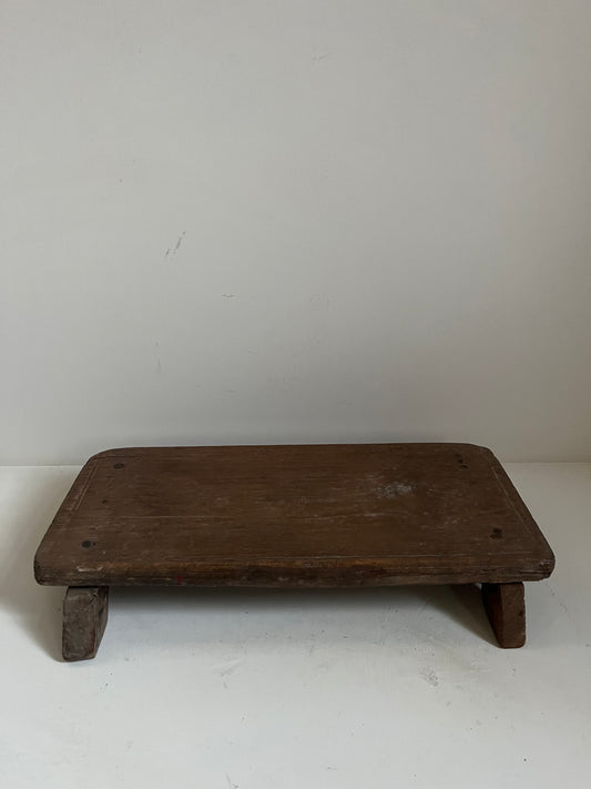 Vintage Stained Wood Bajot Riser VIIII