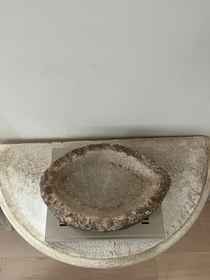 Antique Stone Kharal Tray, Large