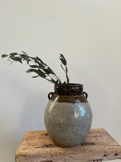 Vintage Glazed Pot III