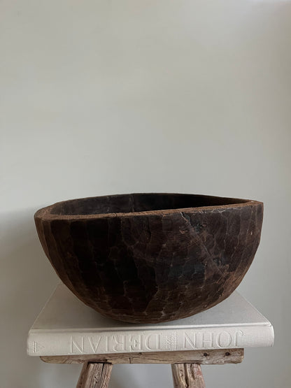 Antique Carved Bowl I