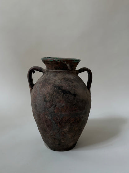 Konya Pot - Brown & Jade