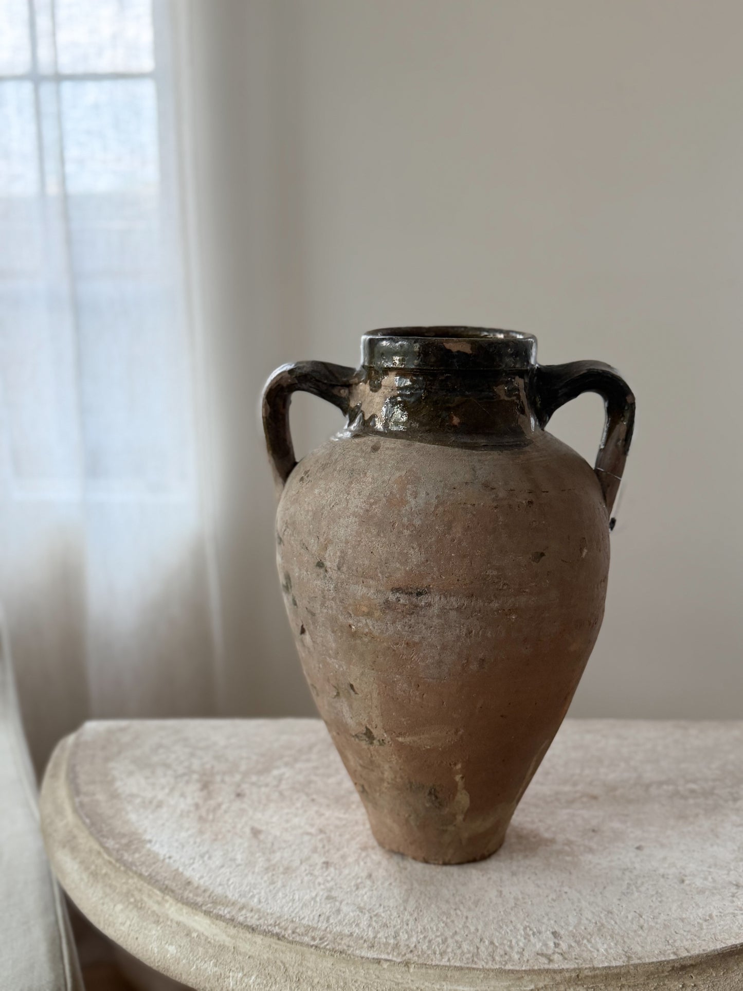 Konya Pot - Moss & Blush Clay