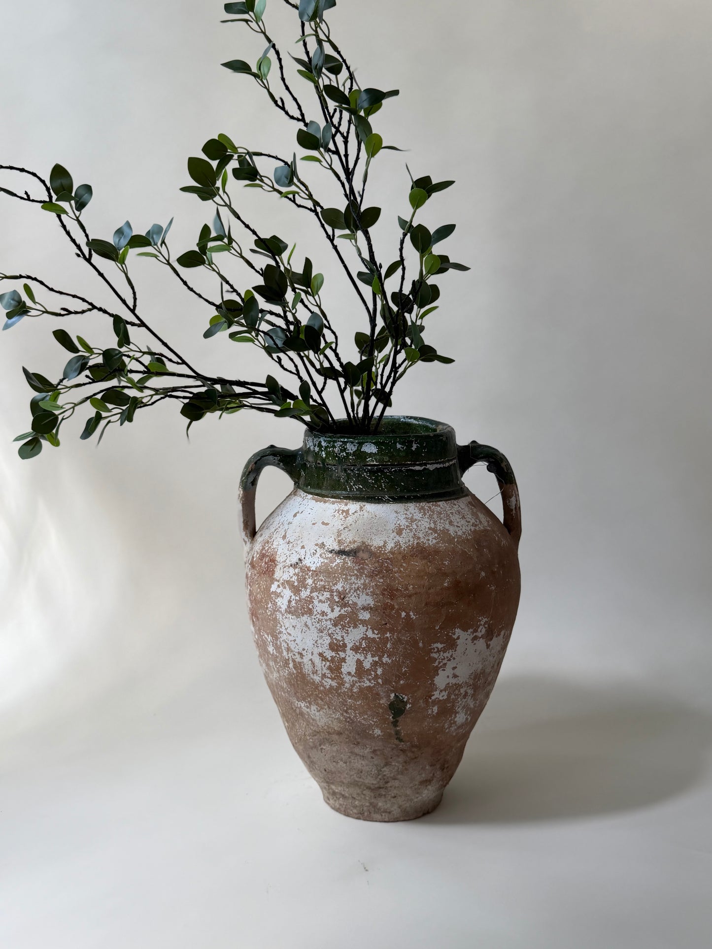 Konya Pot - Beyaz Patina