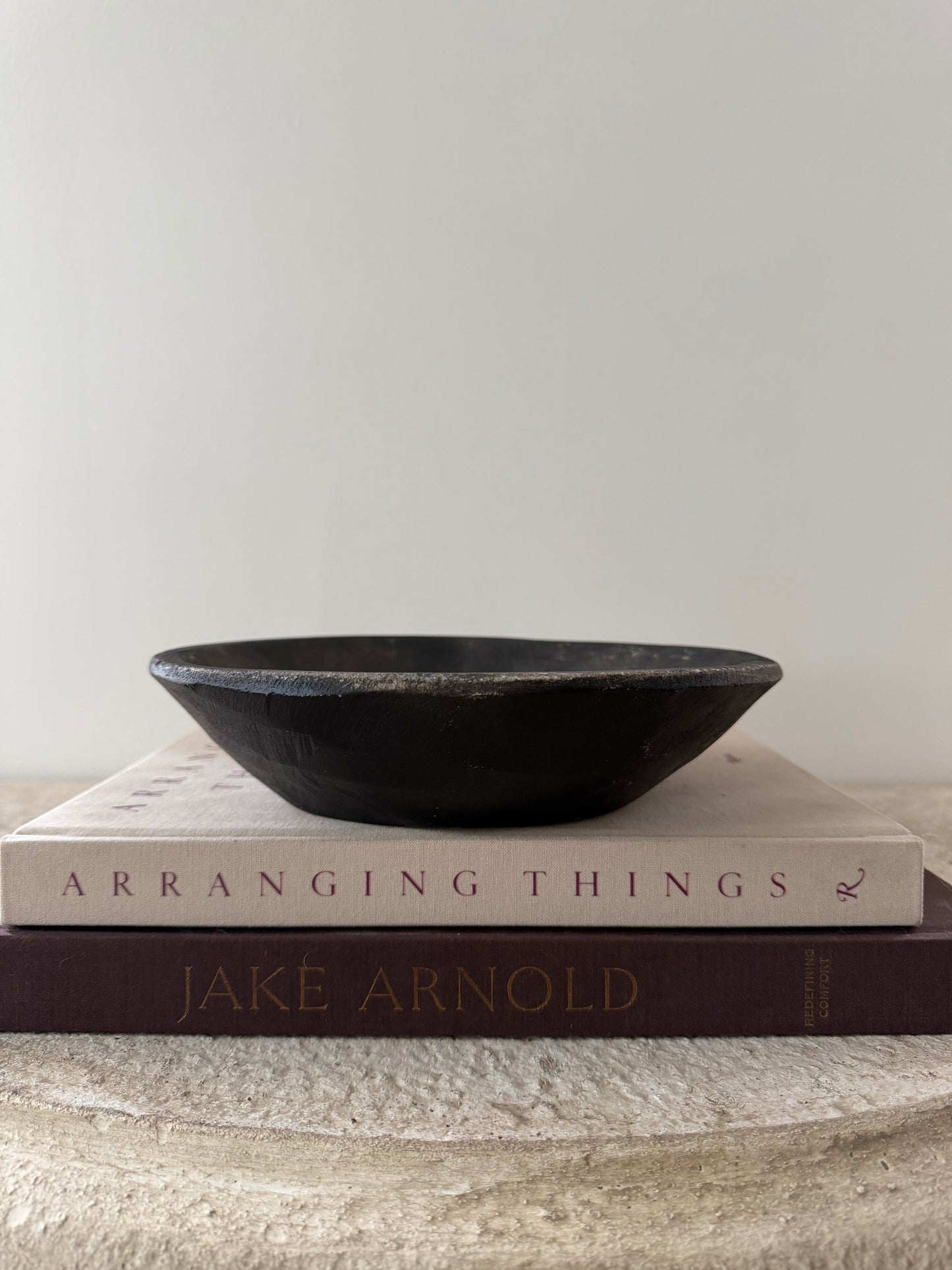 Vintage Stone Dish - Black