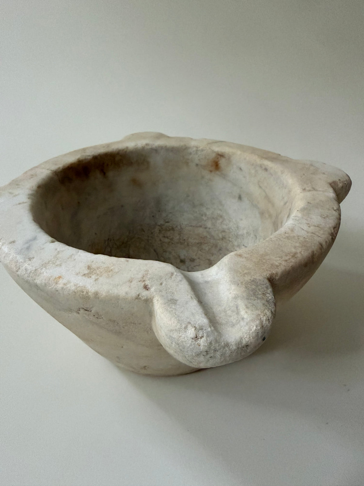 Large French Marble Mortar