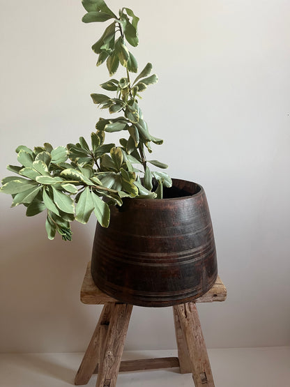 Wood Planter Pot No. 003