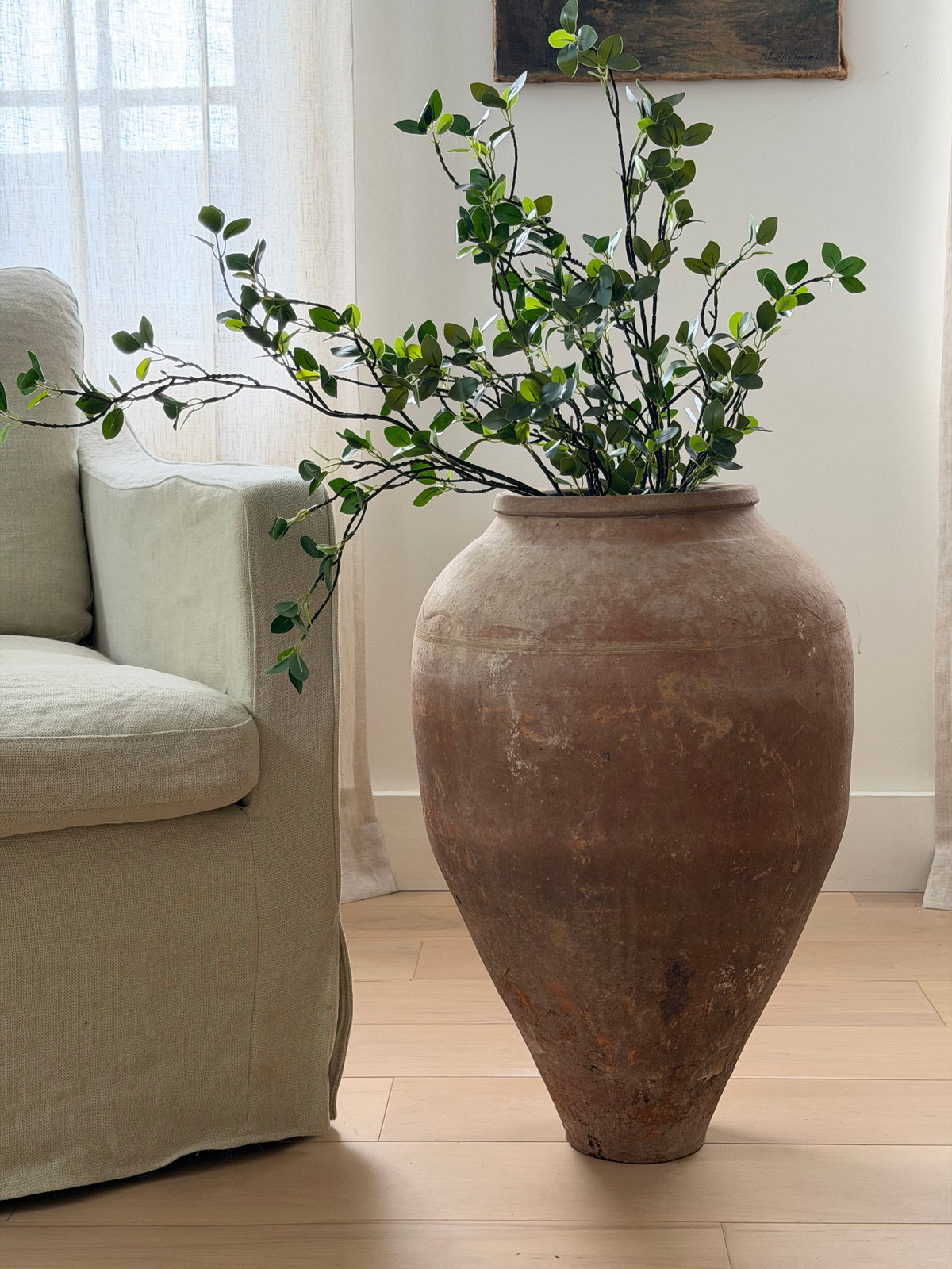 Terracotta Olive Jar - I