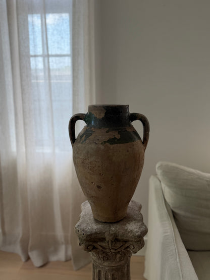 Konya Pot - Natural & Verdant Green