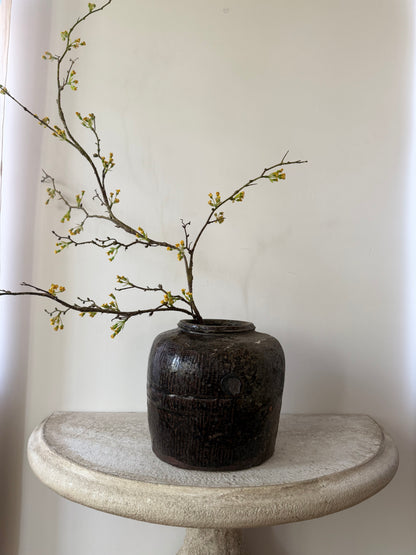Brown Glaze Rice Wine Vessel