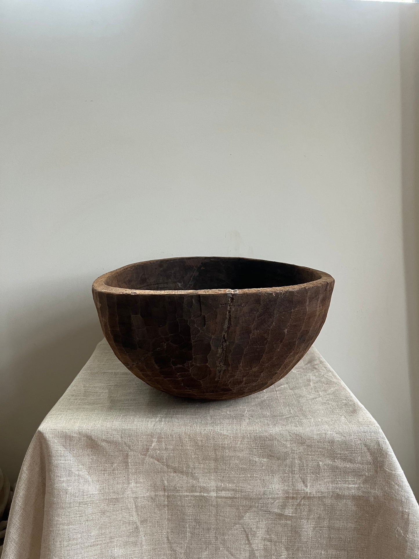 Antique Carved Bowl II