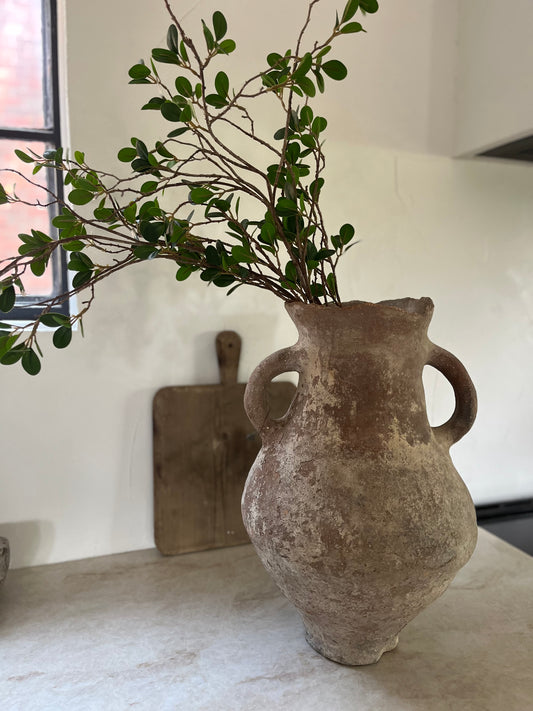Antique Terracotta 2 Handle Vessel