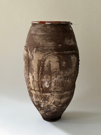 Olive Jar - Belted Brown Texture
