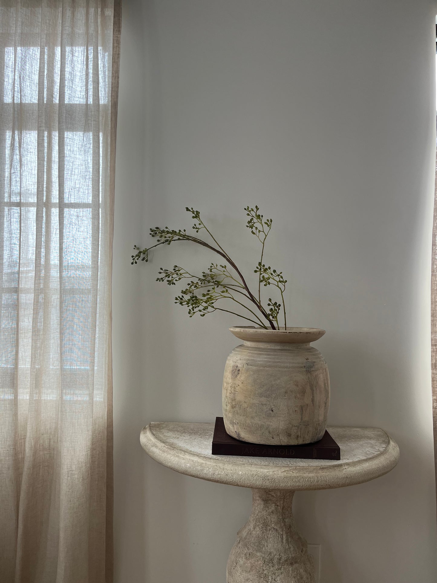 Vintage Teakwood Pot, XL No. 001