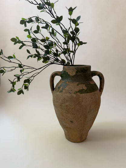 Konya Pot - Natural & Verdant Green