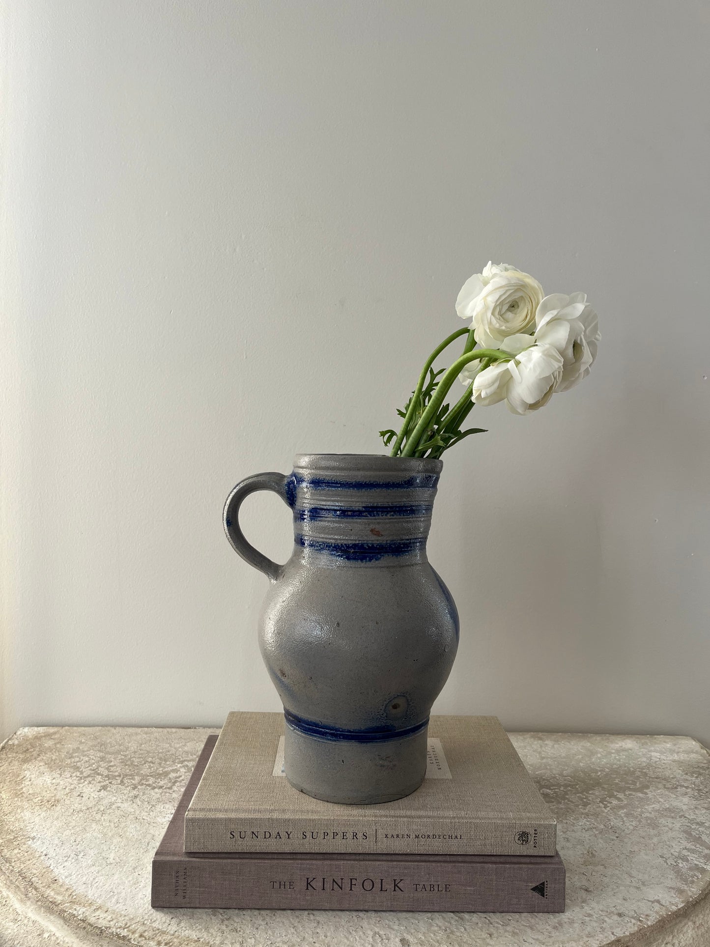 Salt Glazed Alsace Pitcher II