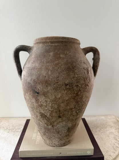 2 Handle Vessel- Brown Patina
