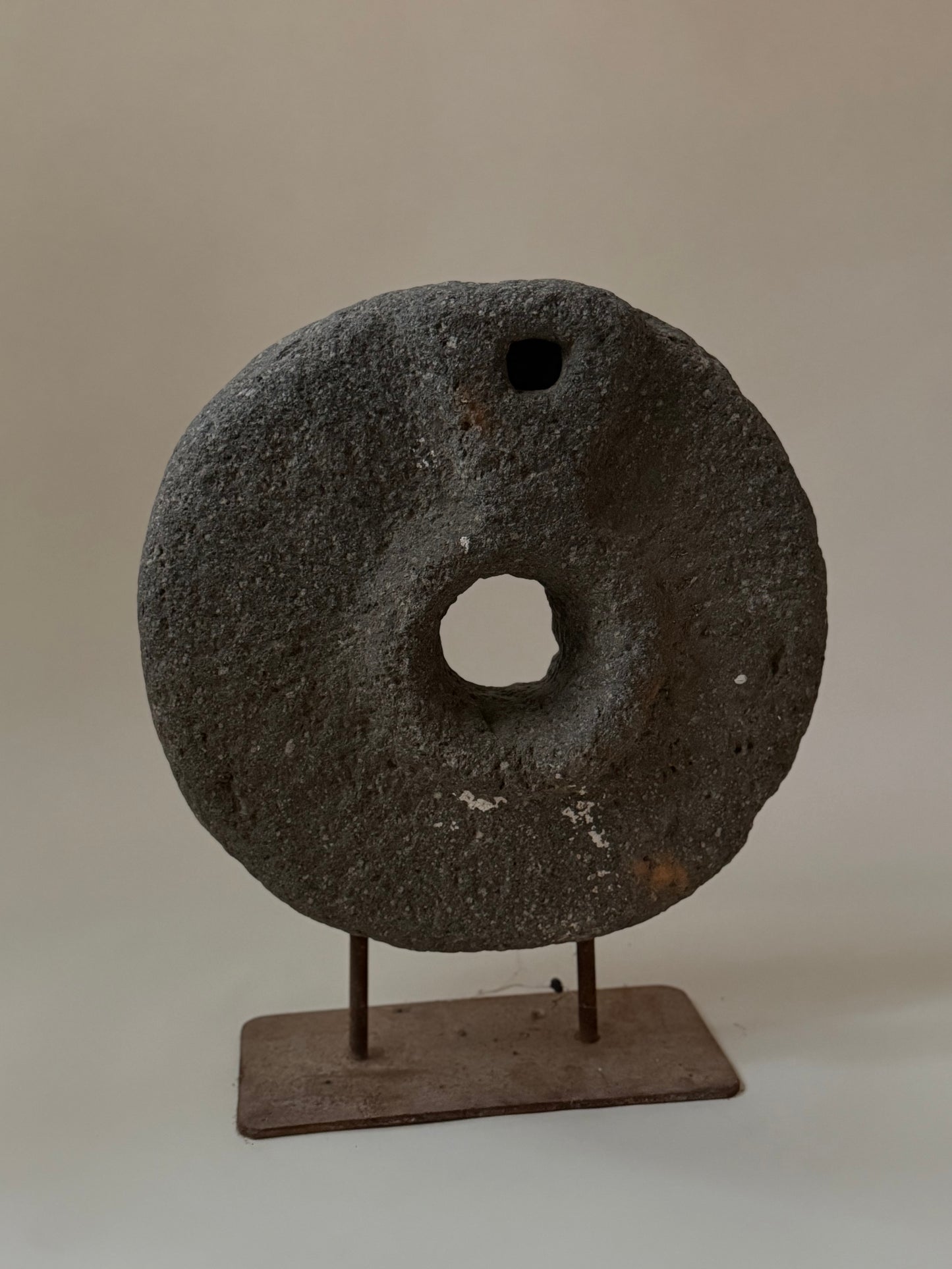 Stone Wheel On Iron Stand