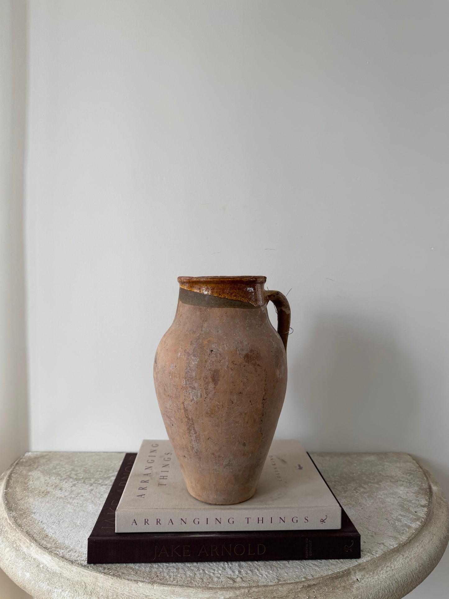 Mustard Rim Vintage Konya Pot