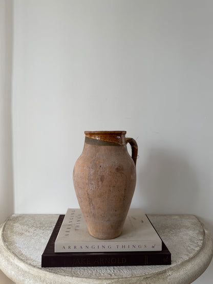 Mustard Rim Vintage Konya Pot