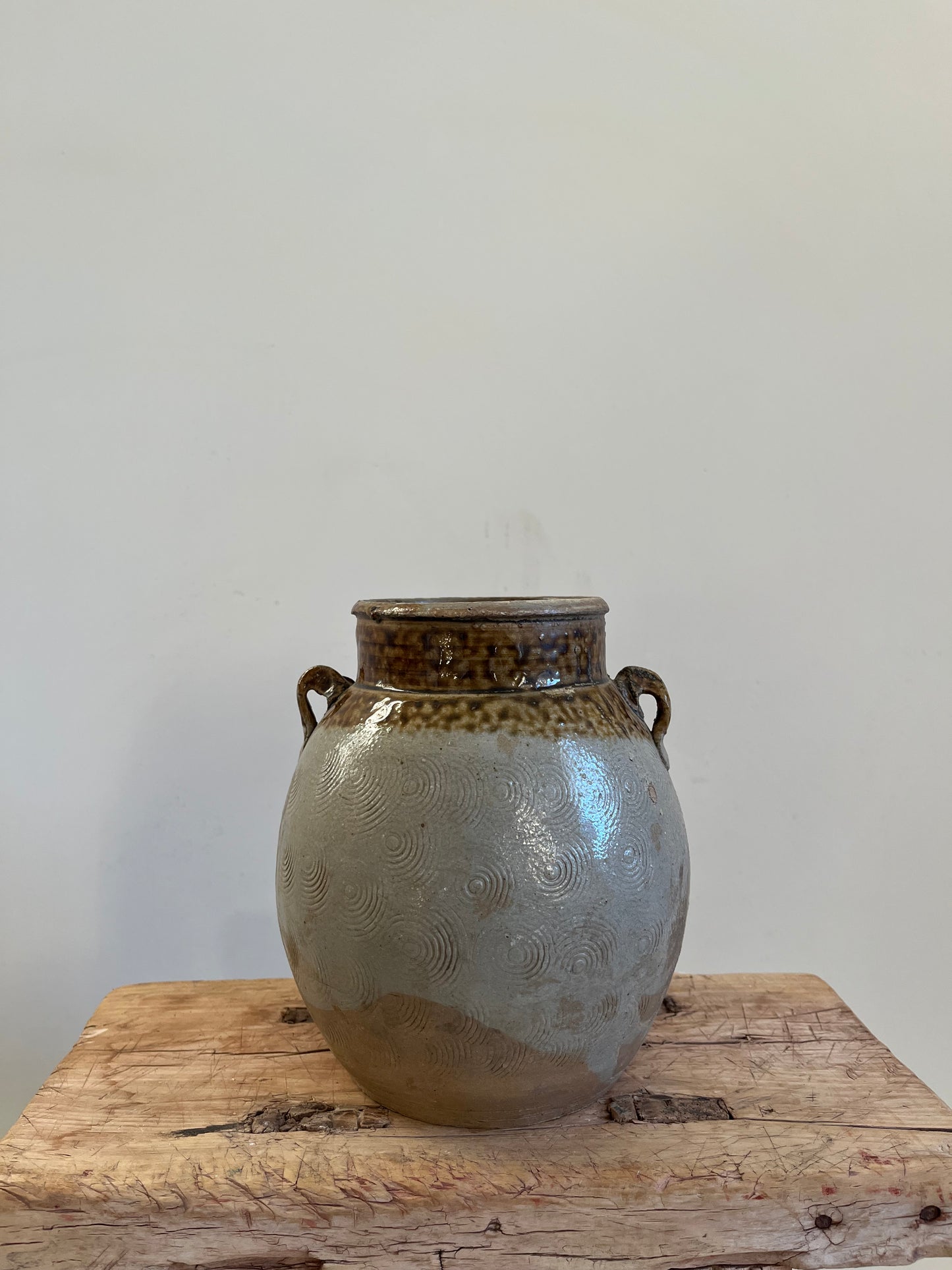 Vintage Glazed Pot II