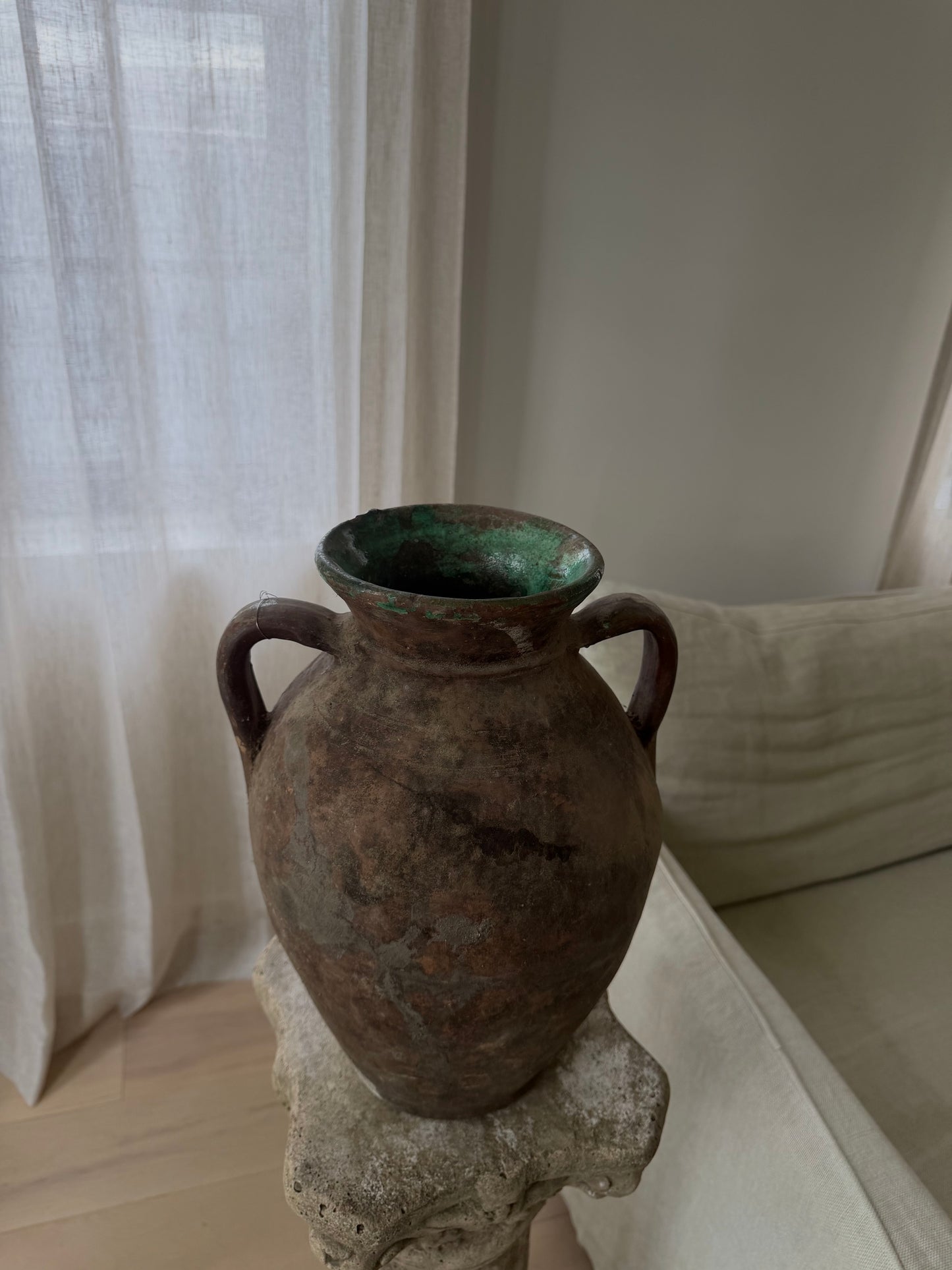 Konya Pot - Brown & Jade