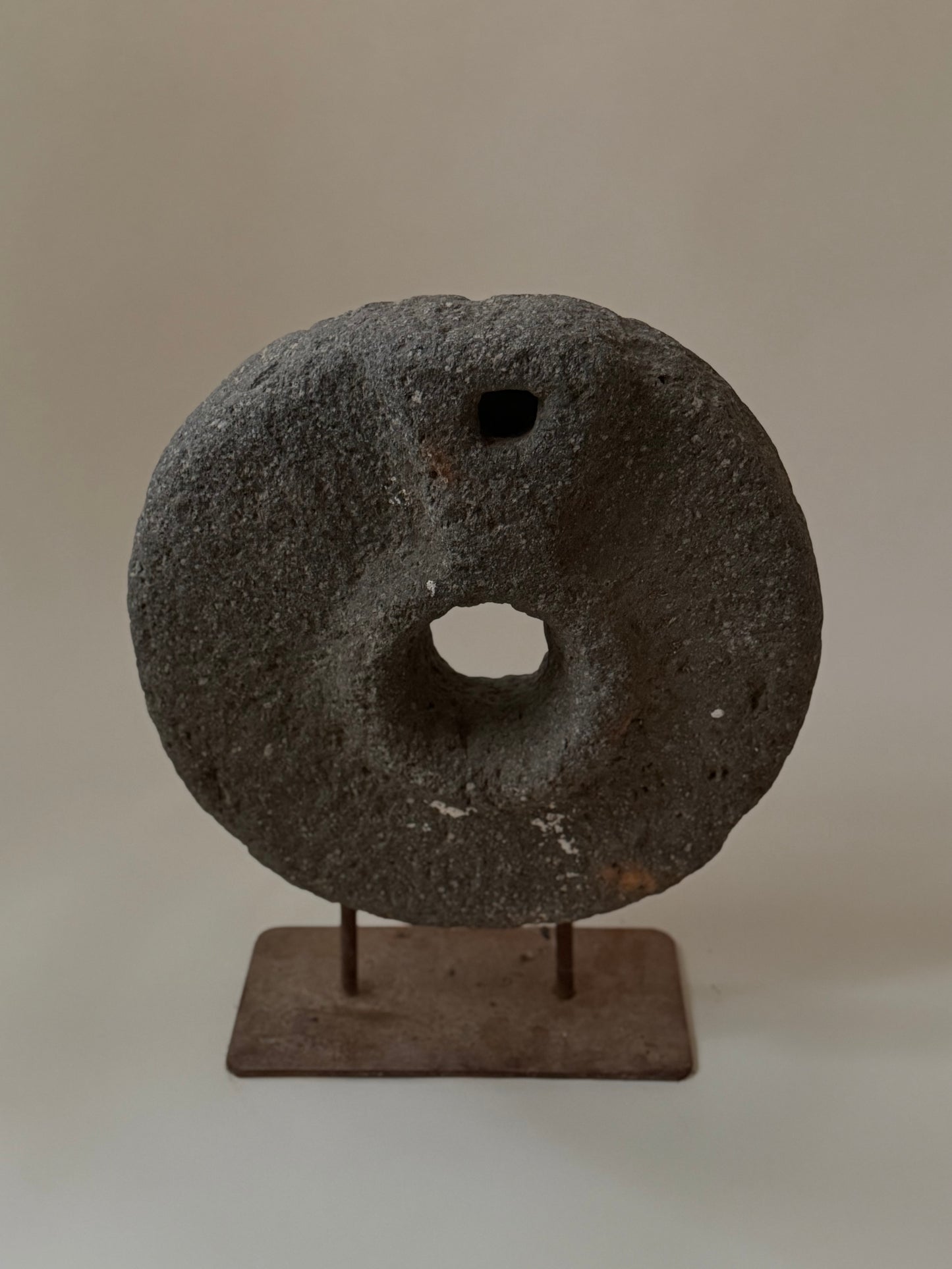 Stone Wheel On Iron Stand