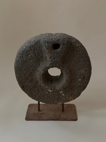 Stone Wheel On Iron Stand