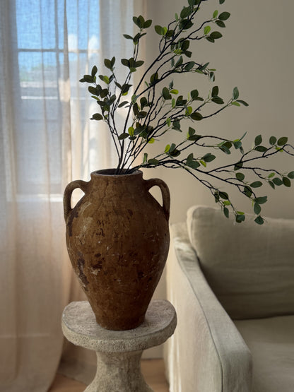 Double Handled Vessel - Brown Texture